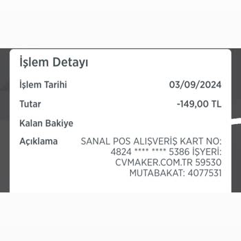 Cvmaker.com.tr Bilgi Vermeden Para Çekimi