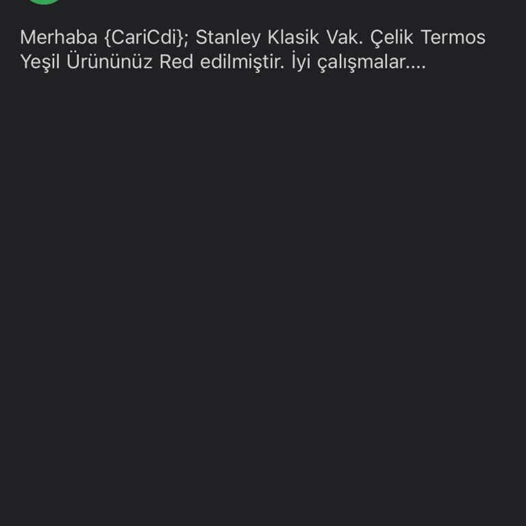 Stanley Servis Talebimi Reddetti