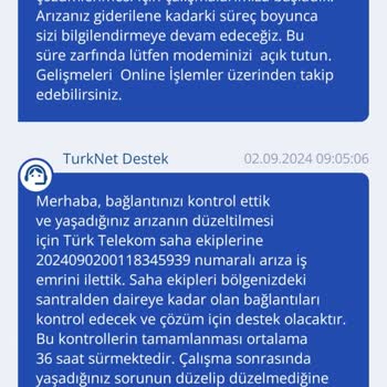 TurkNet 13 Gündür İnternet Sorunu Çözülmüyor Ve Yanıltıcı Bilgi Veriliyor