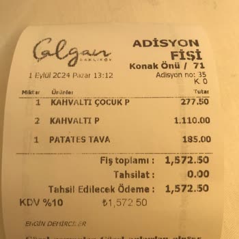 Çalgan Et Lokantası Kahvaltı Hizmetinde Yaşanan Sorunlar