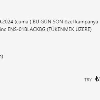 Ens Back Pack Çanta Kargo Bedava Demesine Rağmen Kargo Ücreti