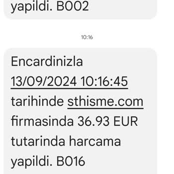 Sthisme.com İznim Olmadan Kartımdan Para Çekildi