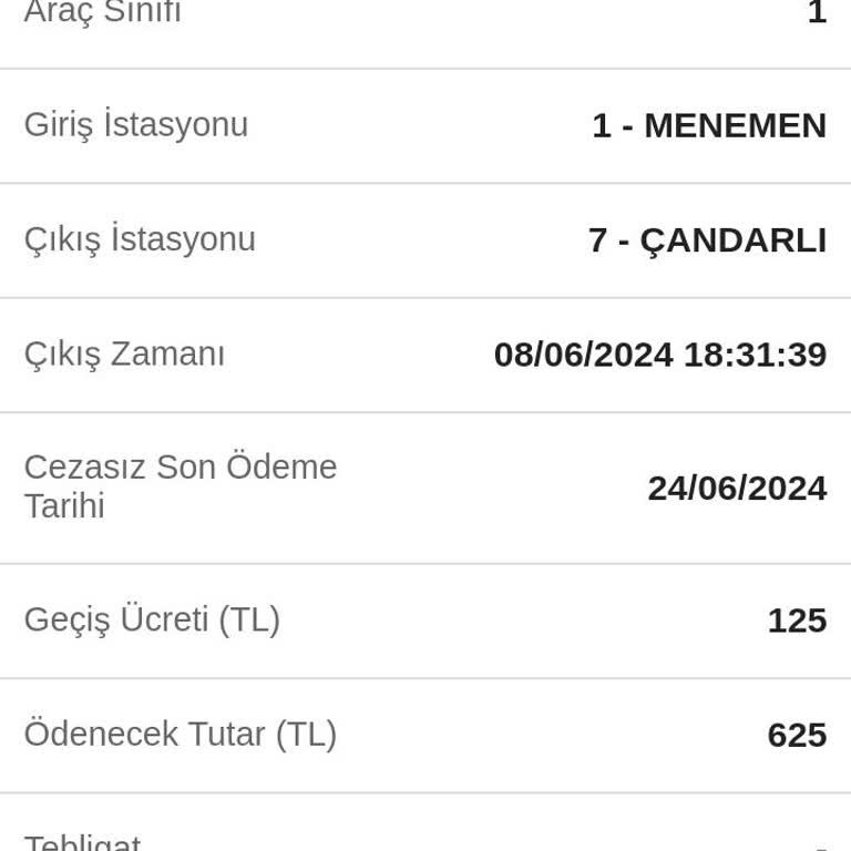 Kuzey Ege Otoyolu İka İzmir Otoyol Yatırım İşletme A. Ş Tarafından Yazılan Nedensiz Ceza