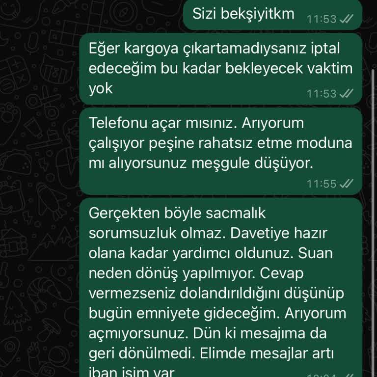 As Davetiye Geciken Kargo Ve Yanıtsız Mesajlar