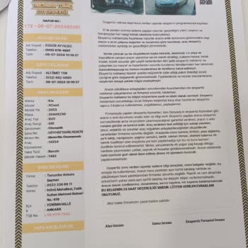 Kia Marka Araç Alırken Sıfır Dahi Olsa Ekspertiz Yaptırıp Alın