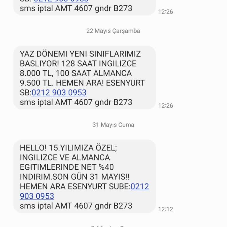 American Time Sürekli Gelen İstenmeyen Mesajlar Rahatsız Ediyor