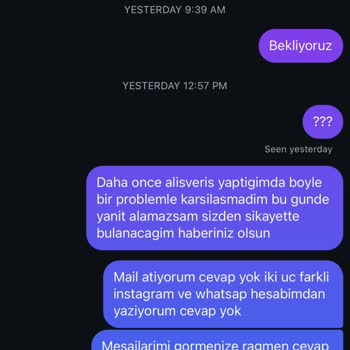 ThreeBros Akaretler Threebros Sipariş Ve Kargo Şikayeti