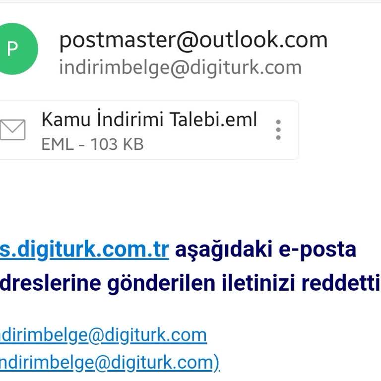 Digiturk E Mail Gönderememe Sorunu