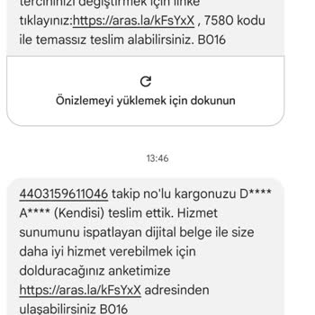 Aras Kargo Teslim Edilmeyen Paket