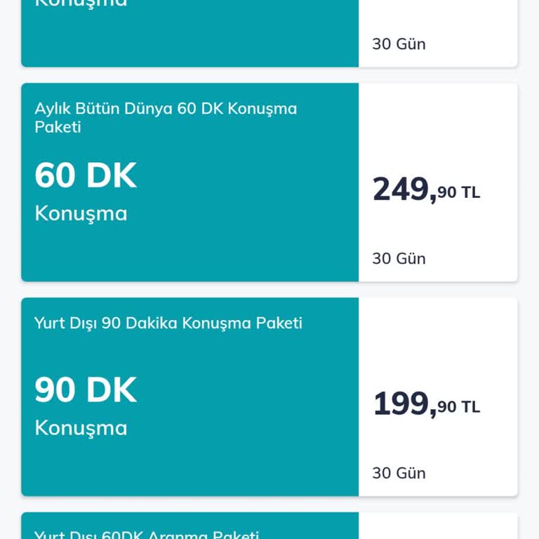 Türk Telekom Bütün Dünya 60 Dakika Paketi Sorunu