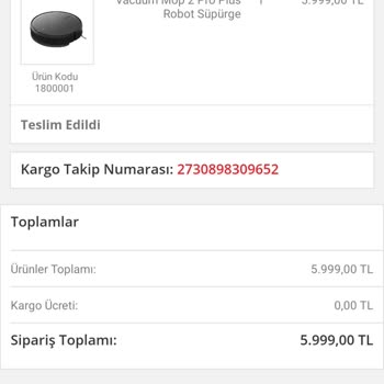 BİM Birleşik Mağazalar Aş Robot Süpürge Garantisi İlgilenmiyor