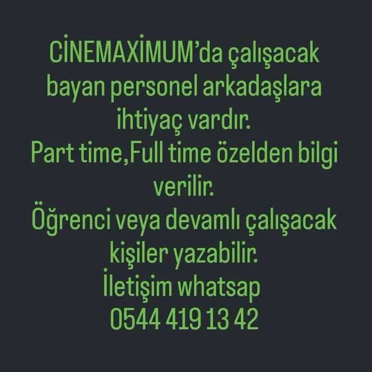 Cinemaximum İş İlanı