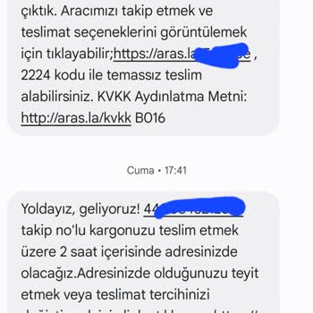 Aras Kargo Burhaniye Şubesi Kargomu Getirmiyorlar