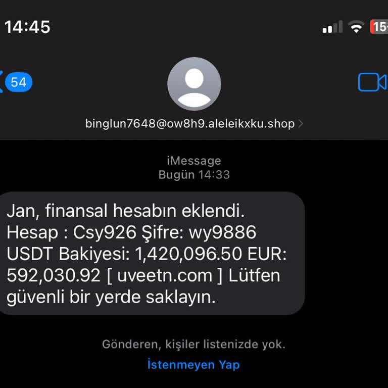 Uveetn.com Finansal Hesap Bilgilendirmesi