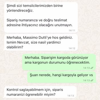 Massimo Dutti Online Ürün Gelmedi