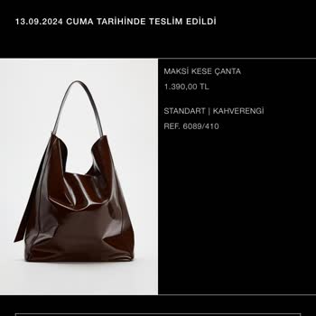 Zara Yanlış Ürün Geldi