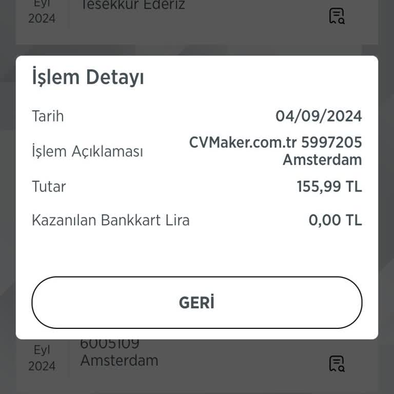 Cvmaker.com.tr Yanlış Ücretlendirme Nedeniyle Hesabımdan Fazla Para Çekildi