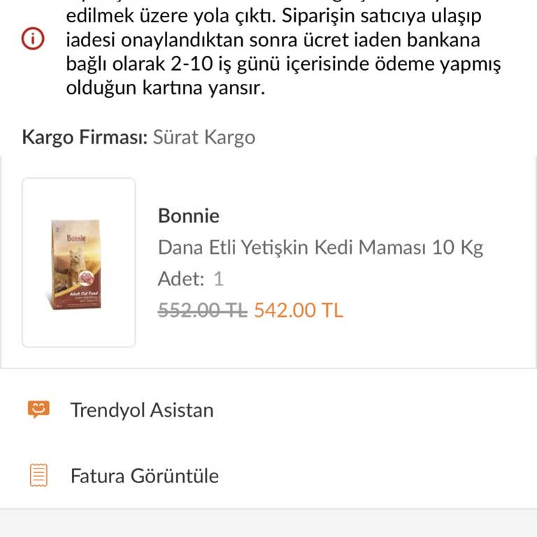 Mamaplus Firmasının Kargosu Ulaşmıyor İade Oluyor