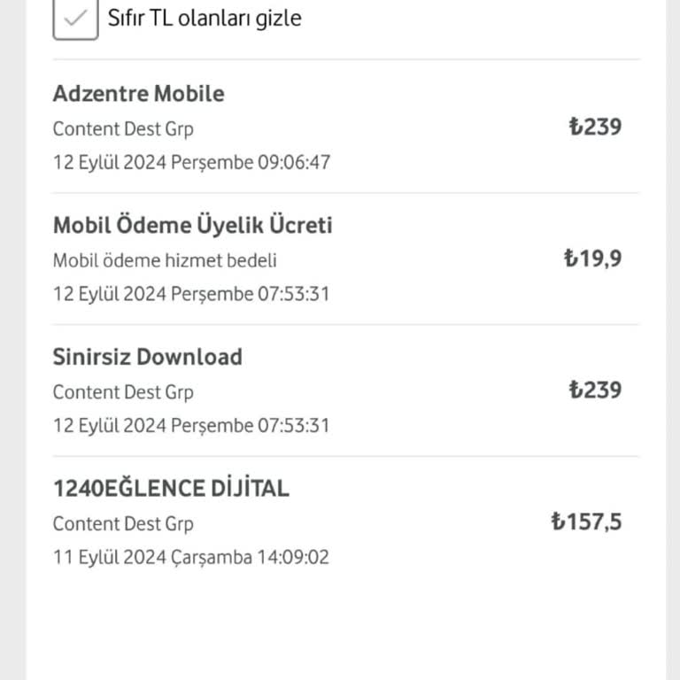 Vodafone Faturasında Beklenmedik Yüksek Ücret