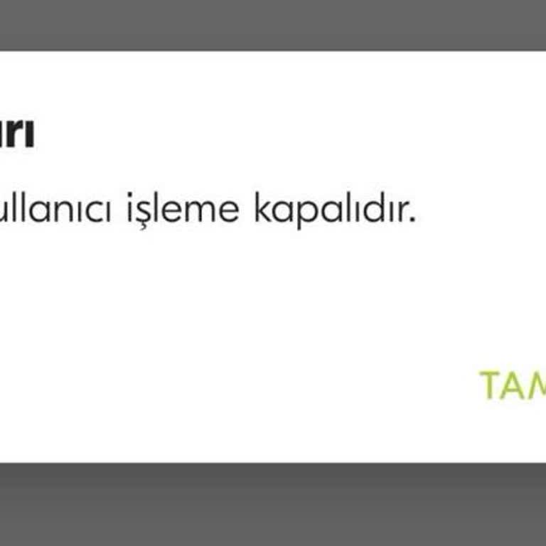 Türkiye Finans Mobil Bankacılık Giriş Problemi