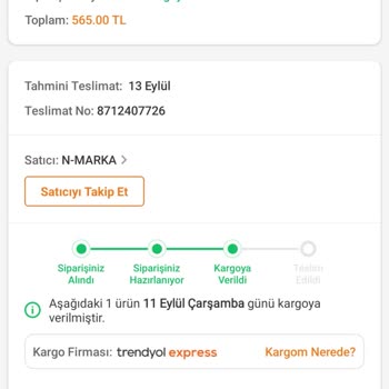Trendyol Express Kargo Dağıtım Sorumsuzluğu