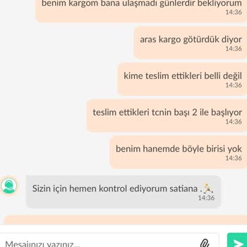 Dolap Ve Aras Kargo Teslim Edilmeyen Kargomu Etmiş Gibi Gösteriyor