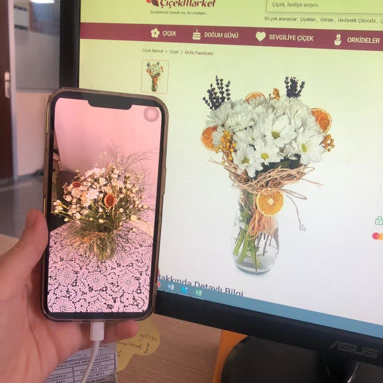 Çiçek Marketin Hiç Bakmadan Gönderdiği Çiçek