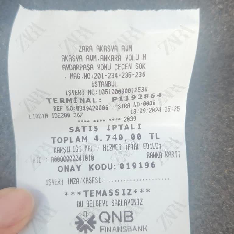 Zara Akasya Çalışanlarının Tavrı