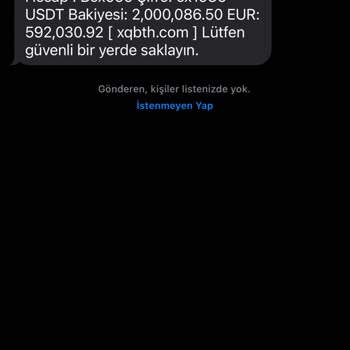 BTK Bilinmeyen Numaradan Finansal Hesap Ekleme Mesajı