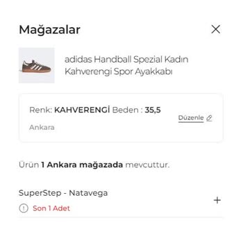 SuperStep Online Sipariş İptali Ve Mağazada Stok Bulunması