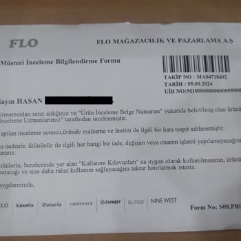 FLO Ayakkabı FLO Merkezi Fabrika Üretim Hatasını Kabul Etmiyor