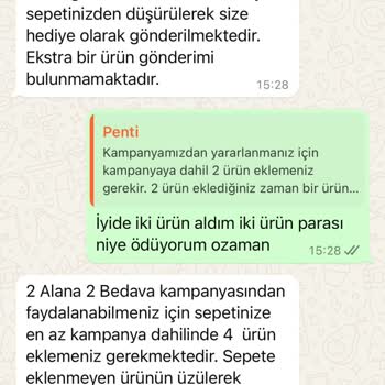 Penti Yanıltıcı Kampanya Ve Eksik Ürün Teslimatı