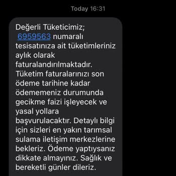 Dicle Elektrik Dağıtım Yanlış Kayıt Nedeniyle Sürekli Gelen Mesajlar