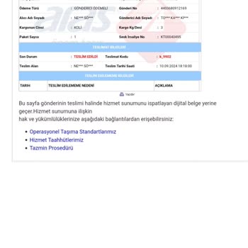 Aras Kargo Kargonun Ağırlığına Göre Dağıtım Alanı Belirleyen Kargo Şirketi