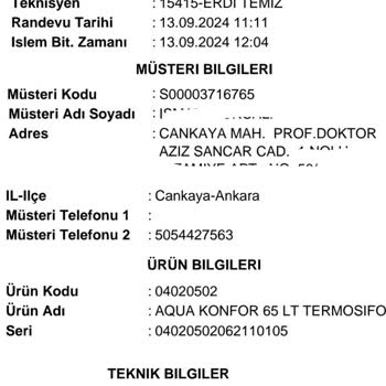 Baymak Elektrikli Termosifon Kalitesizliği