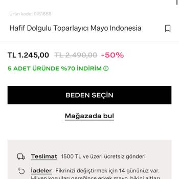 Calzedonia İade Alınmayan Ürün Şikayet
