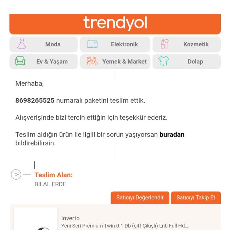 Trendyol Teslim Edildi Yalanı.!