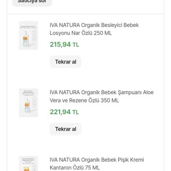 Iva Natura İva Natura Bebek Ürünleri Hk Şikayet