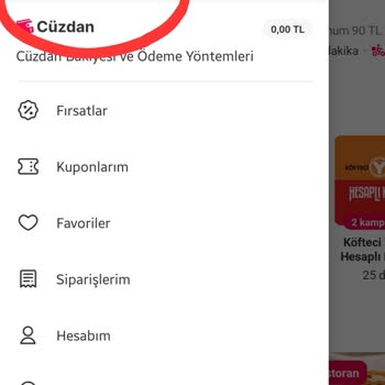 Yemeksepeti Hesabım Başkasının Adına Kayıtlı