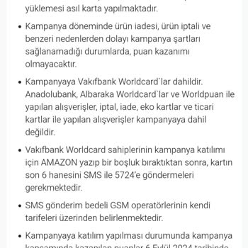 VakıfBank Amazon Harcamamdan Kazandığım 100 TL Worldpuanı Yüklemiyor!