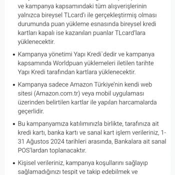 VakıfBank Amazon Harcamamdan Kazandığım 100 TL Worldpuanı Yüklemiyor!