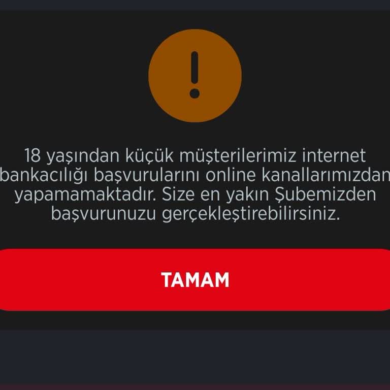 Ziraat Bankası 18 Yaşından Önce Mobil Bankacılık Neden Kullanamıyorum?