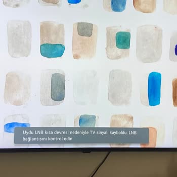 LG TV'de 'uydu LNB Kısa Devresi Nedeniyle TV Sinyali Kayboldu' Hatası