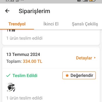 Trendyol Kalitesiz Ürün!
