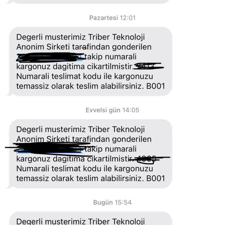 Yaşamkent Sürat Kargo Kargo Teslim Edilmemesi