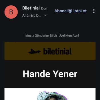 Biletinial.com'dan Satın Almadan Bir Ay Sonra Yapılan Kampanya!