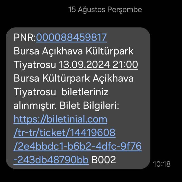 Biletinial.com'dan Satın Almadan Bir Ay Sonra Yapılan Kampanya