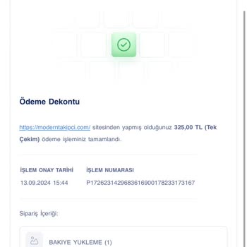 Modern Takipçi İşlemim Hakkında Yardımcı Olmuyor