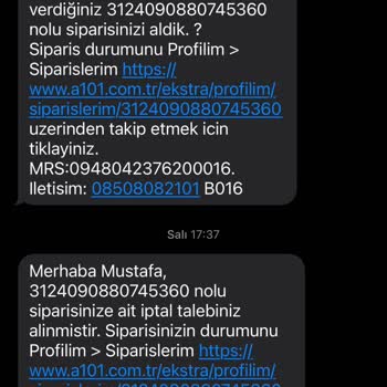 A101 Ve Birgündekargo İle Yaşanan İptal Ve İade Sorunları