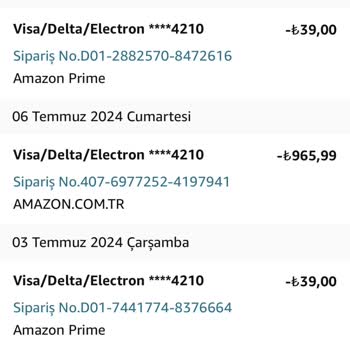 iyzico Amazon Prime İzinsiz Para Çekiyor